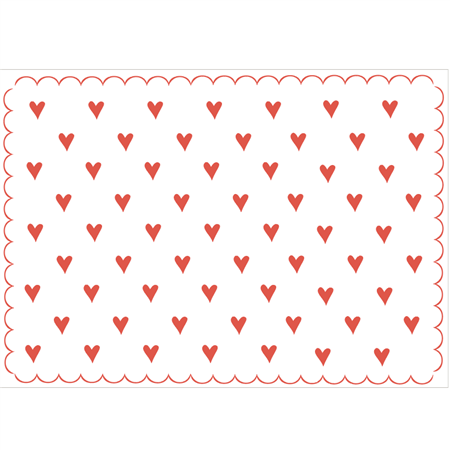 Individuales Corazoncitos 8u